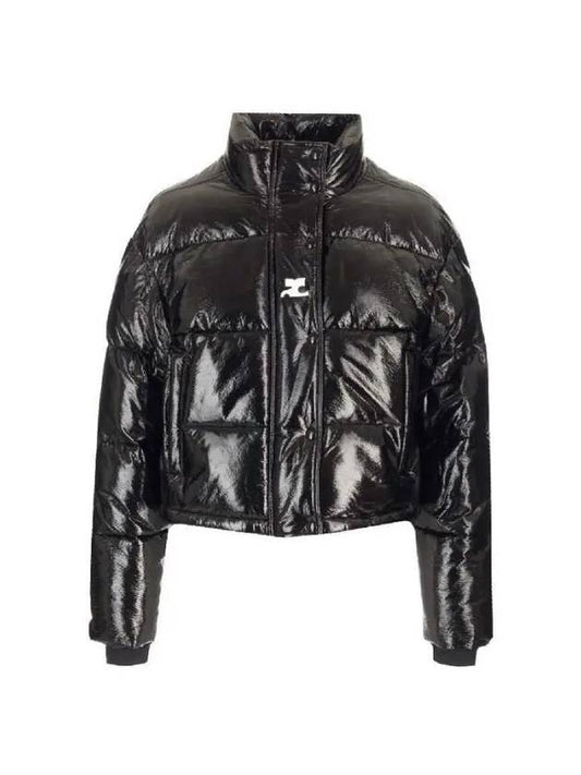 Vinyl Padding Jacket Black - COURREGES - BALAAN 2