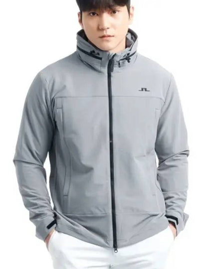 Men's Glenn Softshell Zip-Up Hoodie Night Owl - J.LINDEBERG - BALAAN 2