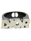 Icon Logo Brass Ring Black Silver - DIOR - BALAAN 2