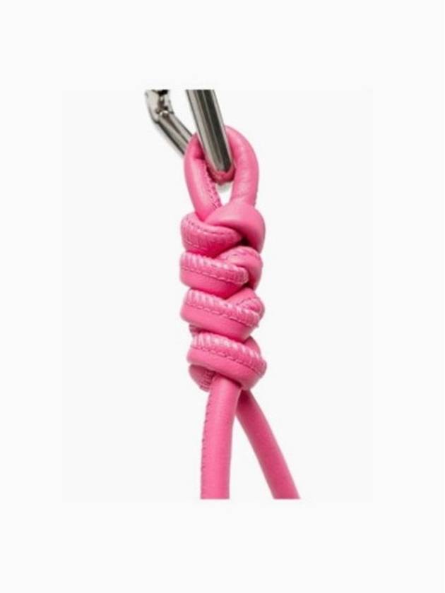 Tube Knot Nappa Key Holder Bubblegum - BOTTEGA VENETA - BALAAN 5