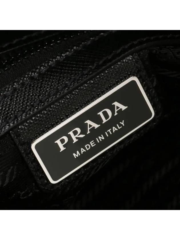 Triangle Logo Re-nylon Saffiano Leather Cross Bag Black - PRADA - BALAAN 7