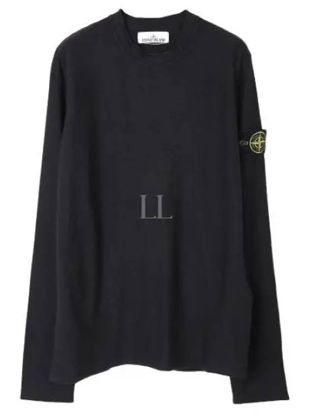 Wappen Patch Crew Neck Knit Top Black - STONE ISLAND - BALAAN 2