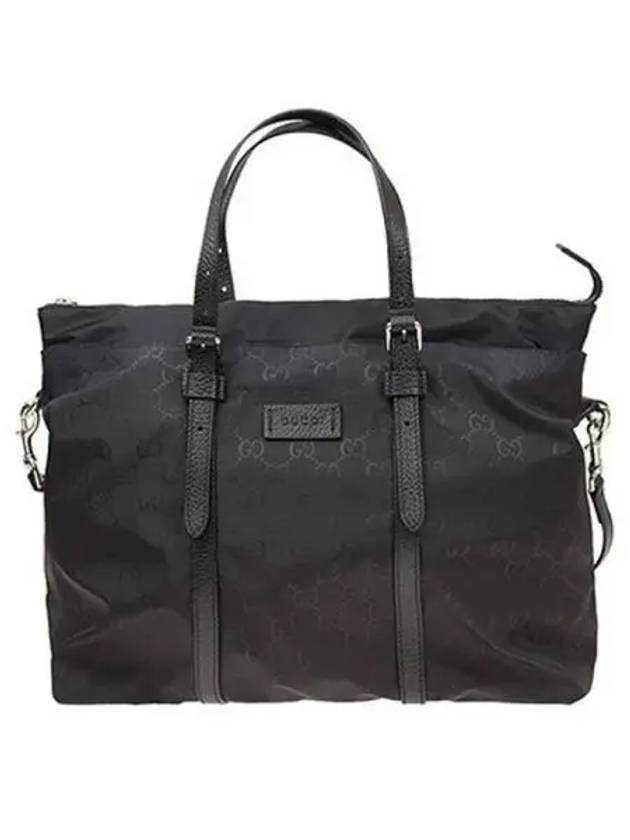 Micro GG Guccissima Nylon Tote Bag Black - GUCCI - BALAAN 2