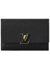 Capucines Taurillon Leather Medium Wallet Black Pink - LOUIS VUITTON - BALAAN 2