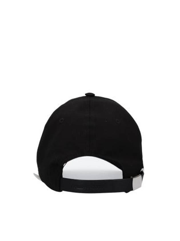 Embroidered Logo Baseball Cap Black - ALEXANDER MCQUEEN - BALAAN 4