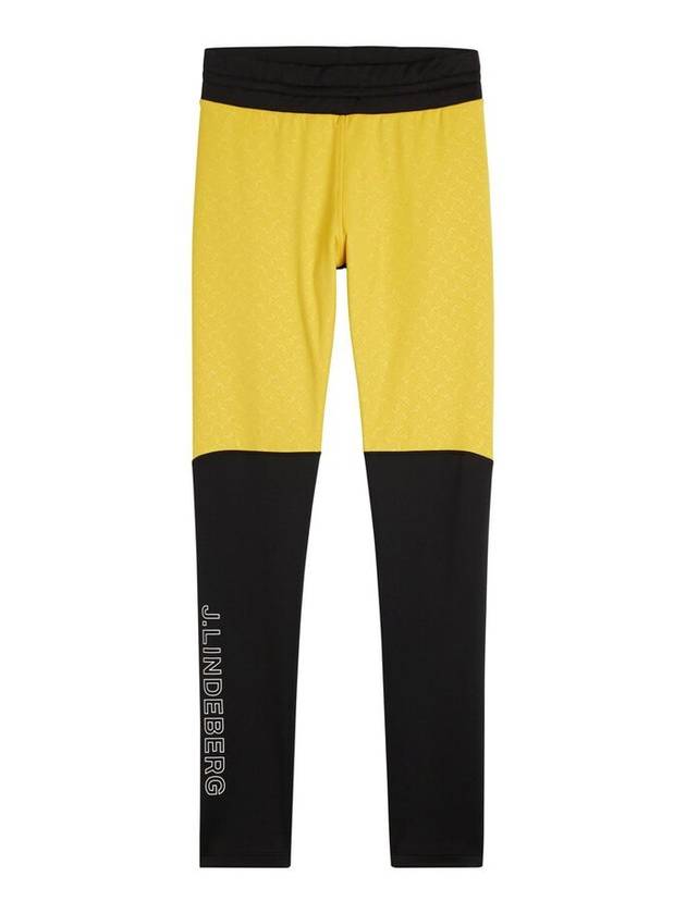 Women's Odyssey Windblock Tights Pants Yellow Black - J.LINDEBERG - BALAAN 1