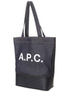 Logo Denim Axelle Tote Bag Navy - A.P.C. - BALAAN 3