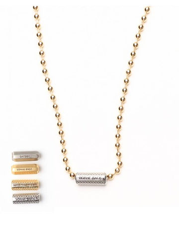 Gatsby Gold Ball Chain Necklace - GAMAN - BALAAN 1