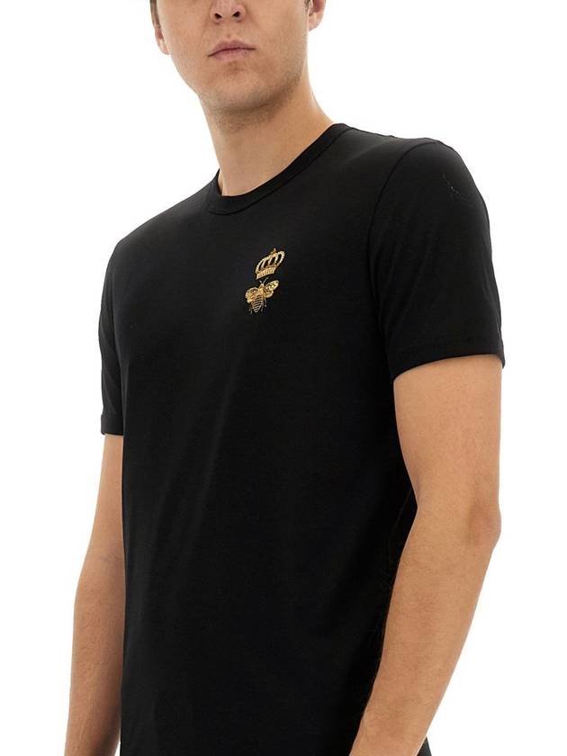 Embroidered T-Shirt G8PV1Z G7WUQN0000 B0011010164 - DOLCE&GABBANA - BALAAN 5