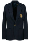 Women's Logo Blazer Jacket Navy - POLO RALPH LAUREN - BALAAN 2