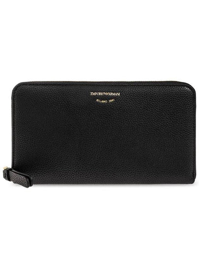 Zipper Around Continental Long Wallet Black - EMPORIO ARMANI - BALAAN 2