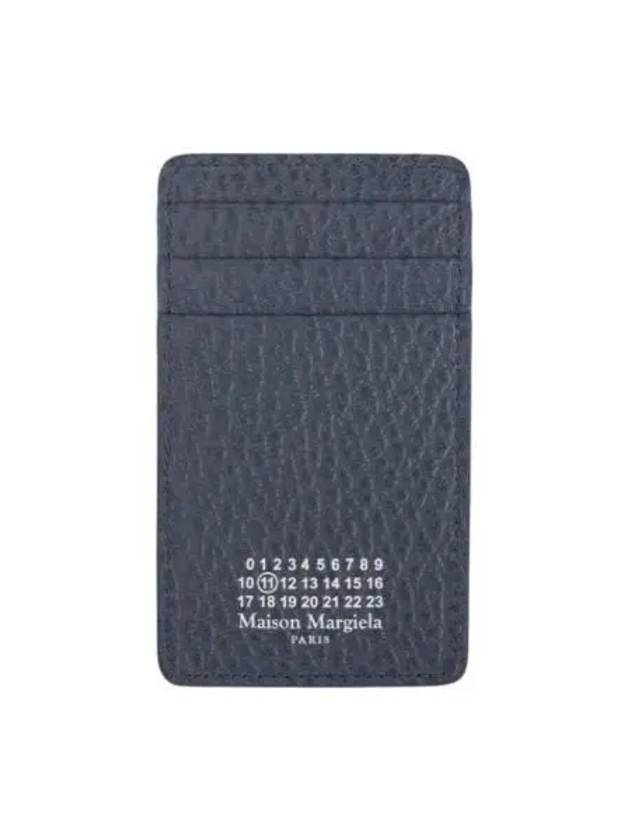 4 Stitch Leather Card Wallet Navy - MAISON MARGIELA - BALAAN 2