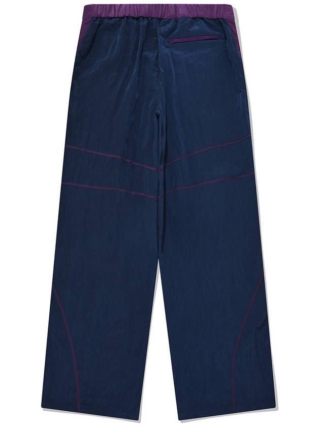 Connected PantsNavy Unisex Nylon Straight Pants Navy - PHOS333 - BALAAN 3