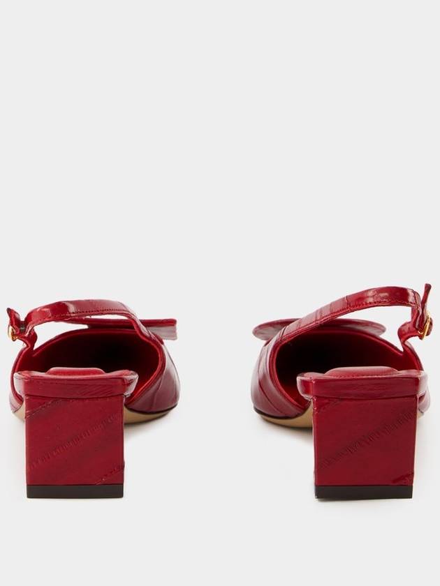 Les Slingbacks Duelo B Pumps - Jacquemus - Leather - Red - JACQUEMUS - BALAAN 3