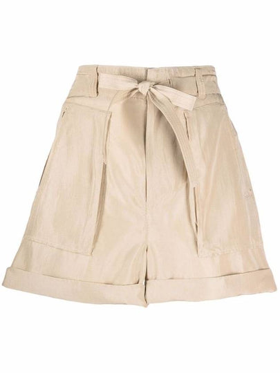 Paper Bag Waist Silk Shorts 211856856001 - POLO RALPH LAUREN - BALAAN 2