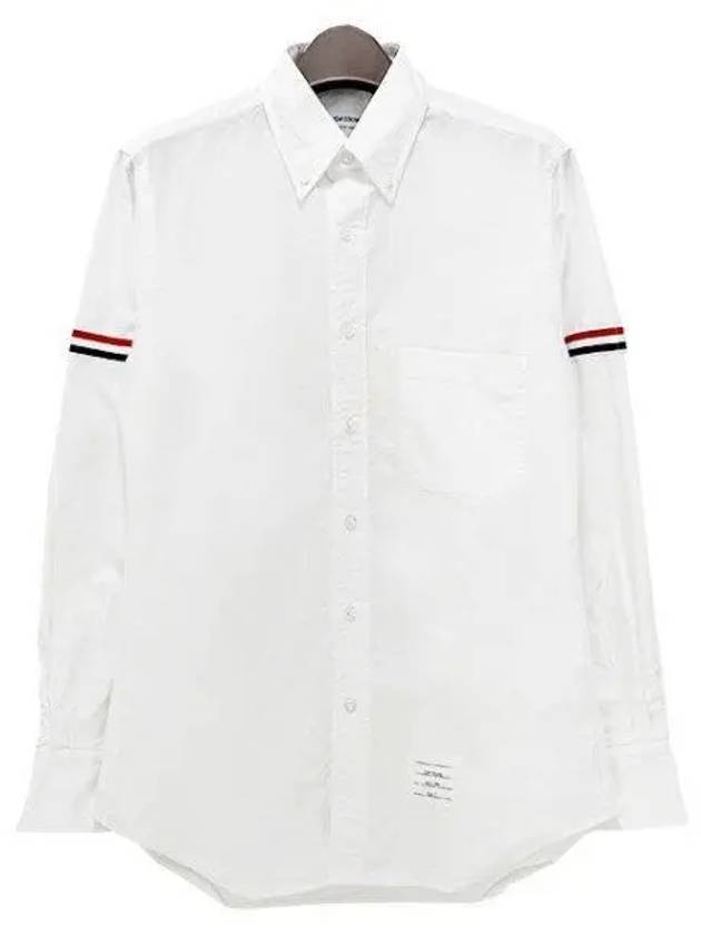 Three Stripes Grosgrain Classic Oxford Shirt 1126675 - THOM BROWNE - BALAAN 1