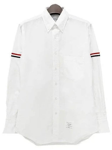 Three Stripes Grosgrain Classic Oxford Shirt 1126675 - THOM BROWNE - BALAAN 1