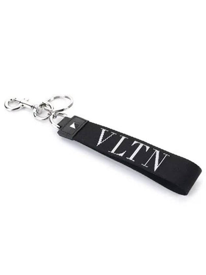 Logo Rockstud Key Ring Black - VALENTINO - BALAAN 2