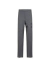 Diagonal Plain Weave Classic Wool Slacks Grey - THOM BROWNE - BALAAN 2