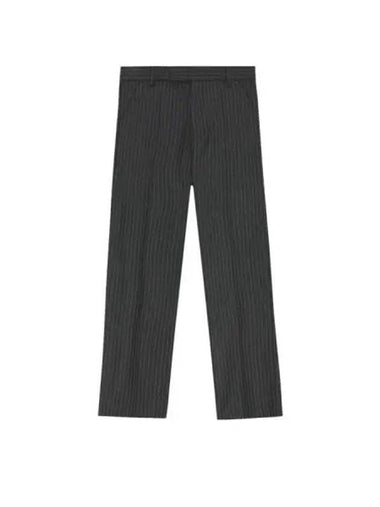 Wool pinstripe trousers black - PALMES - BALAAN 1