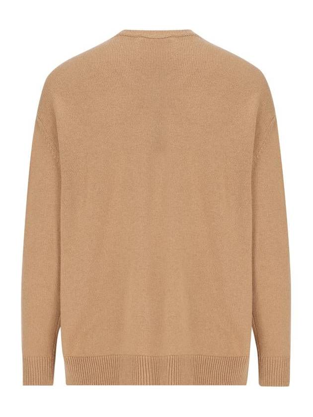 Plata Crew Neck Knit Top Beige - MAX MARA - BALAAN 3