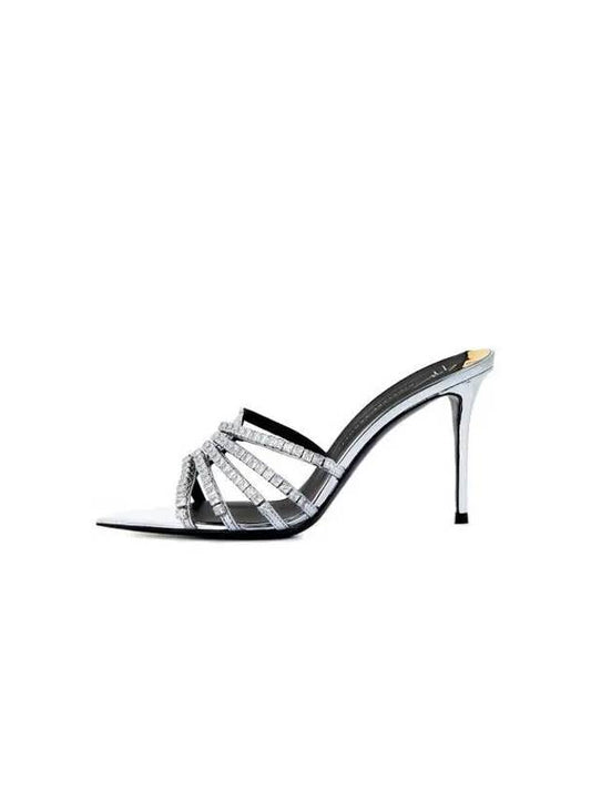 WOMEN INTRIGO Crystal Strap Sandals Silver 270758 - GIUSEPPE ZANOTTI - BALAAN 1