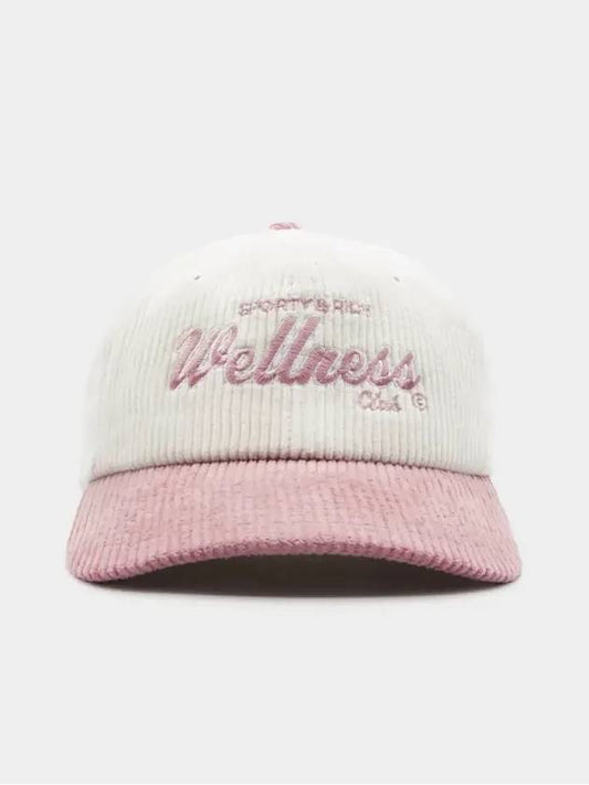 Wellness Club Corduroy Cap Hat AC621WH - SPORTY & RICH - BALAAN 2