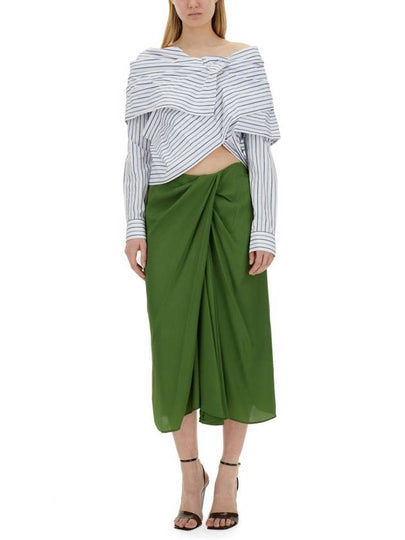 Dries Van Noten Silk Blend Skirt - DRIES VAN NOTEN - BALAAN 2