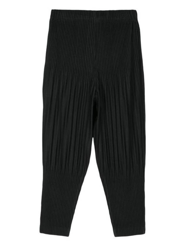 Basic Pleats Straight Pants Black - ISSEY MIYAKE - BALAAN 3