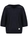 Whole garment hood loose fit knit MK3AP345 - P_LABEL - BALAAN 11