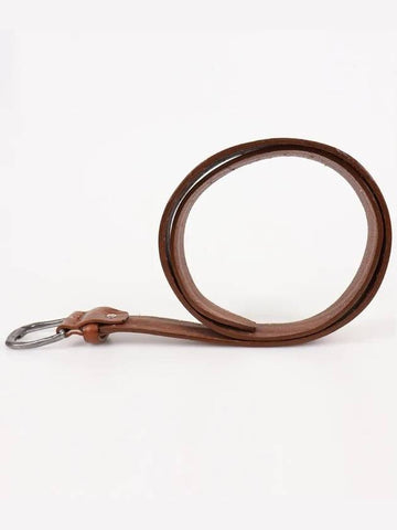 IKALOOK ITALY Simple Round Punching Leather Belt BE107 - IKALOOOK - BALAAN 1