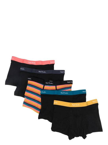 Logo Band Boxer Briefs 5 Pack Set Mix Color - PAUL SMITH - BALAAN 1