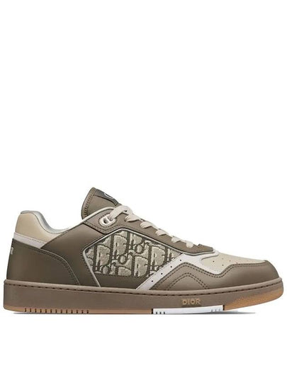 B27 Smooth Calfskin Low Top Sneakers Khaki Beige - DIOR - BALAAN 2