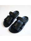 Chypre Velcro Sandals Black H222000ZH02 - HERMES - BALAAN 5