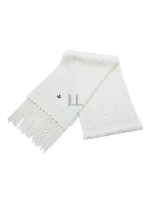 Alpaca Blend Muffler White - MONCLER - BALAAN 2