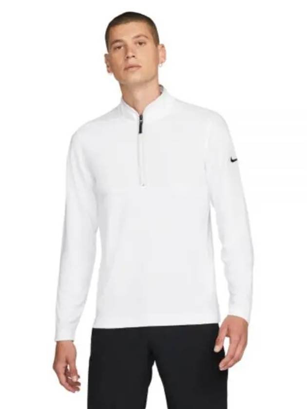 Men's Dry Fit Victory Half Zip Long Sleeve T-Shirt White - NIKE - BALAAN 2