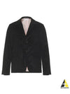 Men's Corduroy Button Up Cutaway Blazer Jacket Black - THOM BROWNE - BALAAN 2