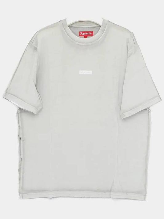 SS24KN54 GRAY overprint t shirt - SUPREME - BALAAN 2