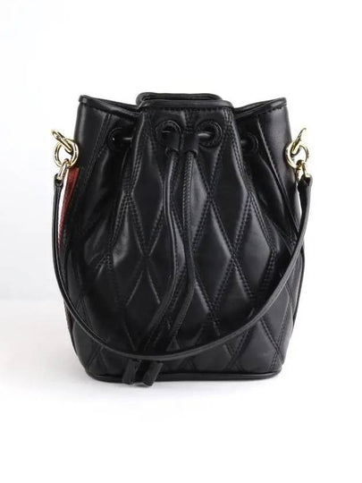 Donae Leather Bucket Bag Black - BALLY - BALAAN 2