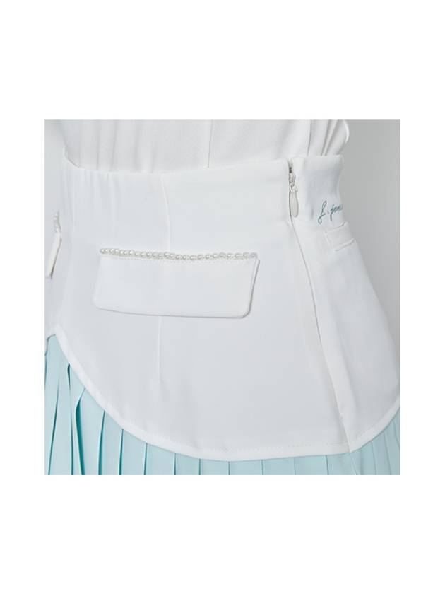 Golf Wear Heart Shape Pleated Skirt Mint - J JANE - BALAAN 4