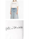 Logo Sequin Cotton Short Sleeve T-Shirt White - MONCLER - BALAAN 6