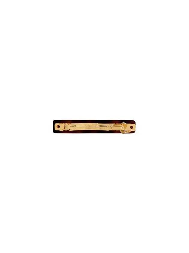 Triomphe Hair Clip Dark Havana - CELINE - BALAAN 5