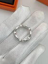 Chandal Ring Small Silver H109507 - HERMES - BALAAN 6