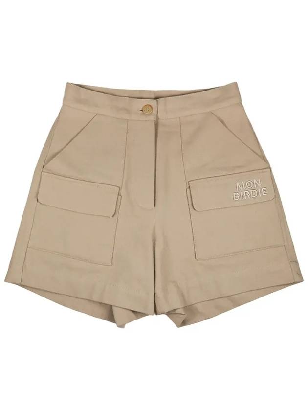 Fleece Twill Pocket Shorts Peach brushed pocket shortsDBEIGE - MONBIRDIE GOLF - BALAAN 2