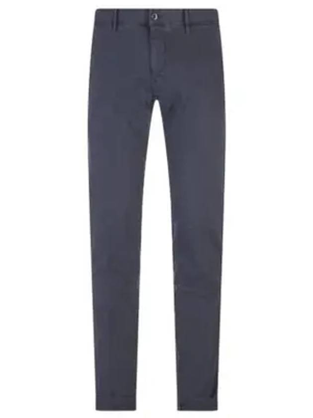 Technical nylon straight pants navy - INCOTEX - BALAAN 1