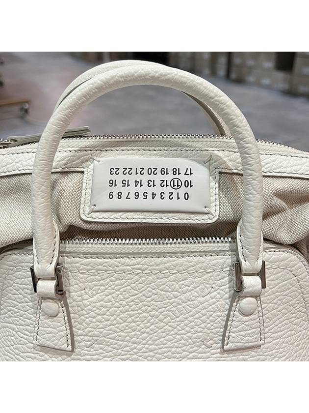 5AC Logo Patch Mini Tote Bag Ivory - MAISON MARGIELA - BALAAN 7