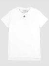 Embroided ORB Peru Short Sleeve T-Shirt White - VIVIENNE WESTWOOD - BALAAN 2