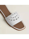 Gael Sandals Slippers White H231291Z - HERMES - BALAAN 4