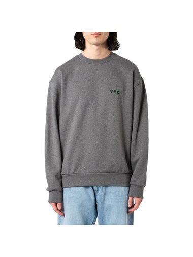 Clint Chest Logo Sweatshirt Grey - A.P.C. - BALAAN 1