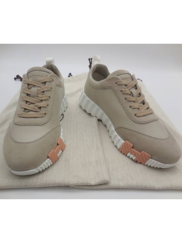 Bouncing Low Top Sneakers Beige - HERMES - BALAAN 4